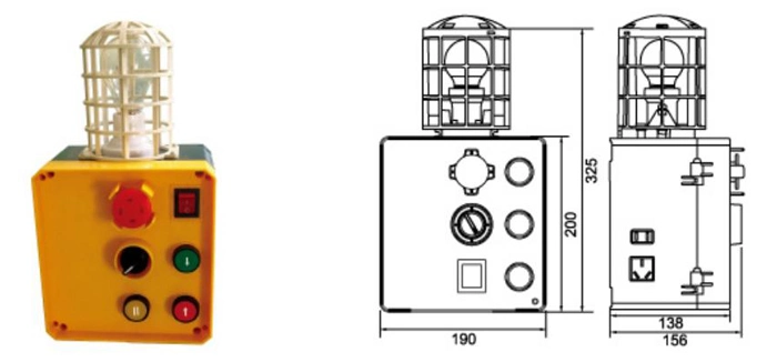 Equipment Making Machine Inspection Push Button Elevator Control PVC Switch Box