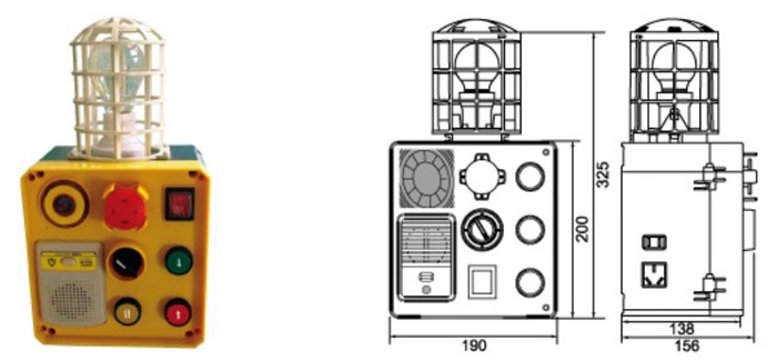 Equipment Making Machine Inspection Push Button Elevator Control PVC Switch Box