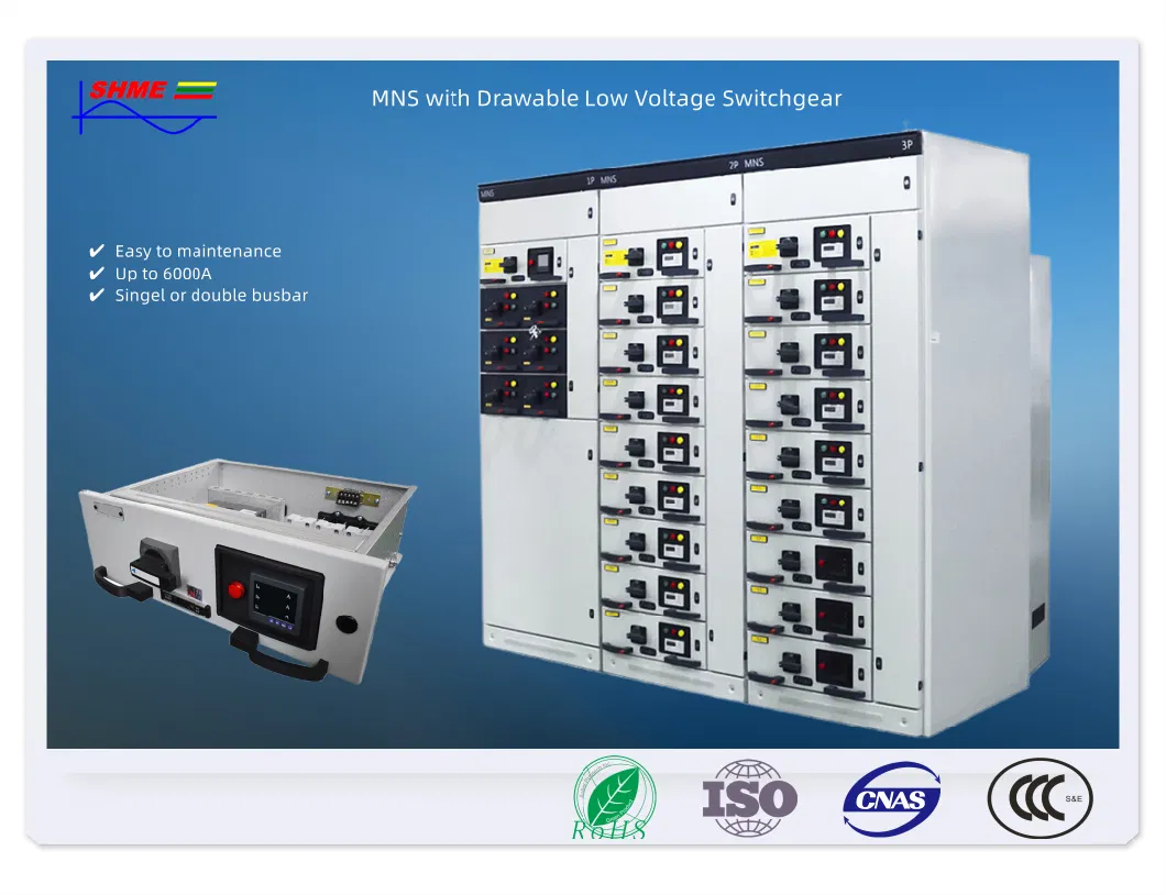 400A Mcc Panel Power Distribution Switchboard AC Withdrawable Electrical Switchgear Manufacturer Indoor Low Voltage Switchgear