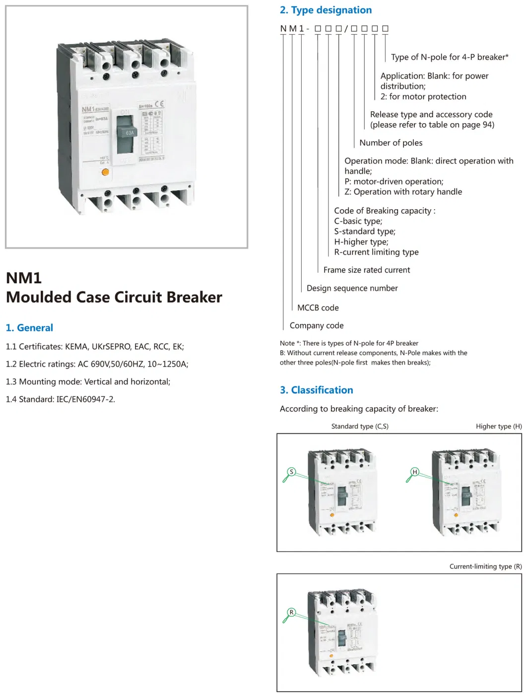 Chint Original Nm1 MCCB Nm1-125s/3300 Nm1-250s/3300 Nm1-400s/3300 Nm1-630s/3300 Nm1-800h/3300 Nm1-1250h/3300 Nm1-800h Nm1-1250h Chnt Molded Case Circuit Breaker