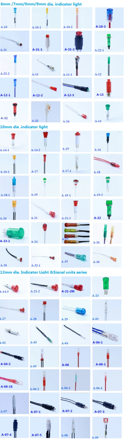 Ad16-22ds Type LED Signal Light Indicator Lamp