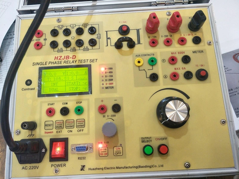 Electric Power System Advanced Single Phase Relay Protection Test Device