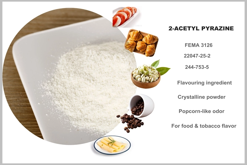 Food Flavor High Quality 2-Acetyl Pyrazine Powder with Competitive Price
