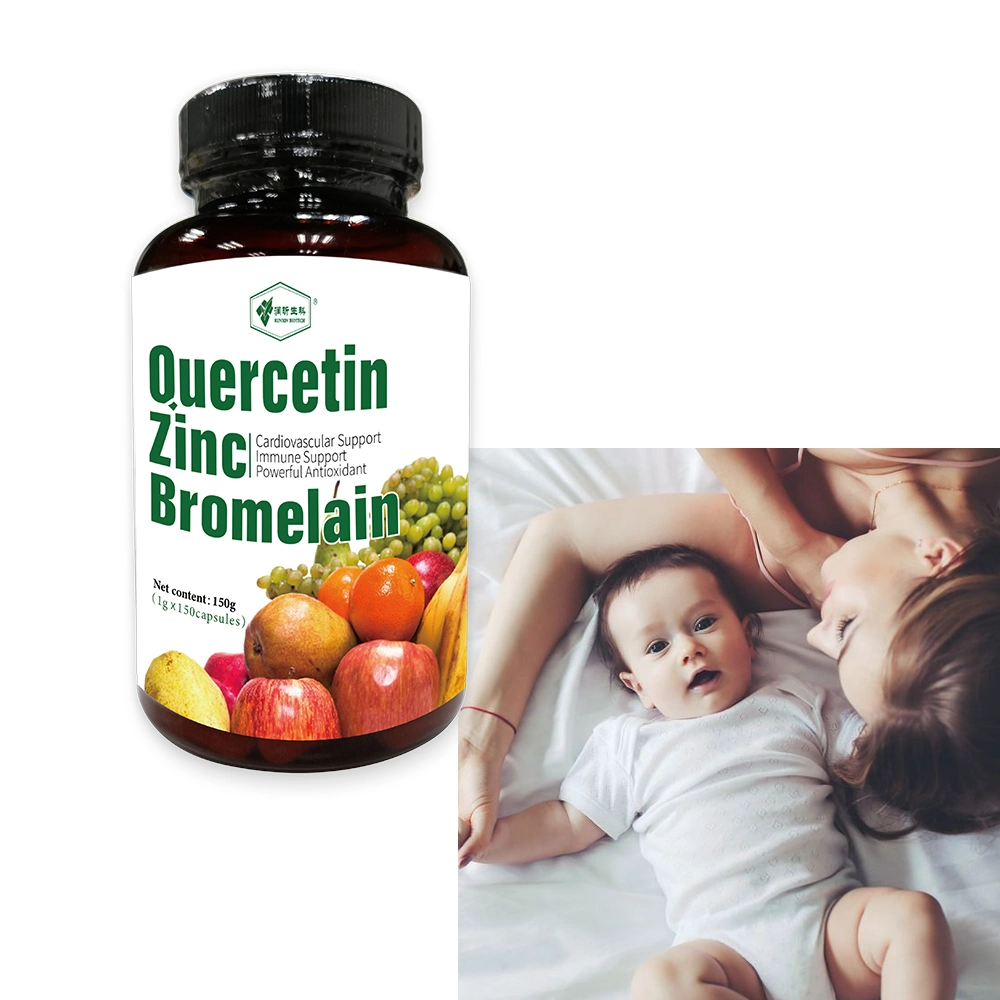 Quercetin 1000mg Capsules with Bromelain and Zinc for Support Antioxidant Immune System