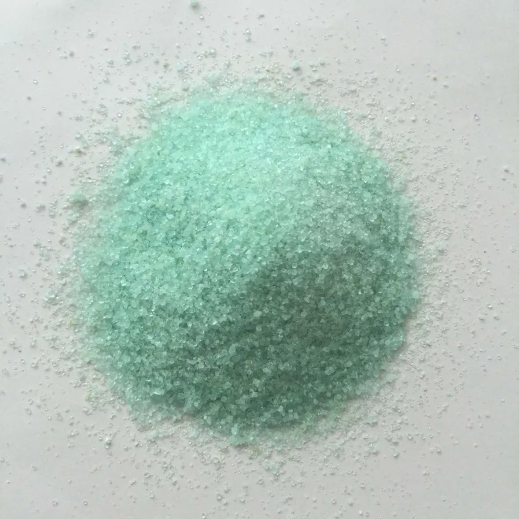Green Ferrous Sulfate Heptahydrate Powder 99% with CAS No 7782-63-0