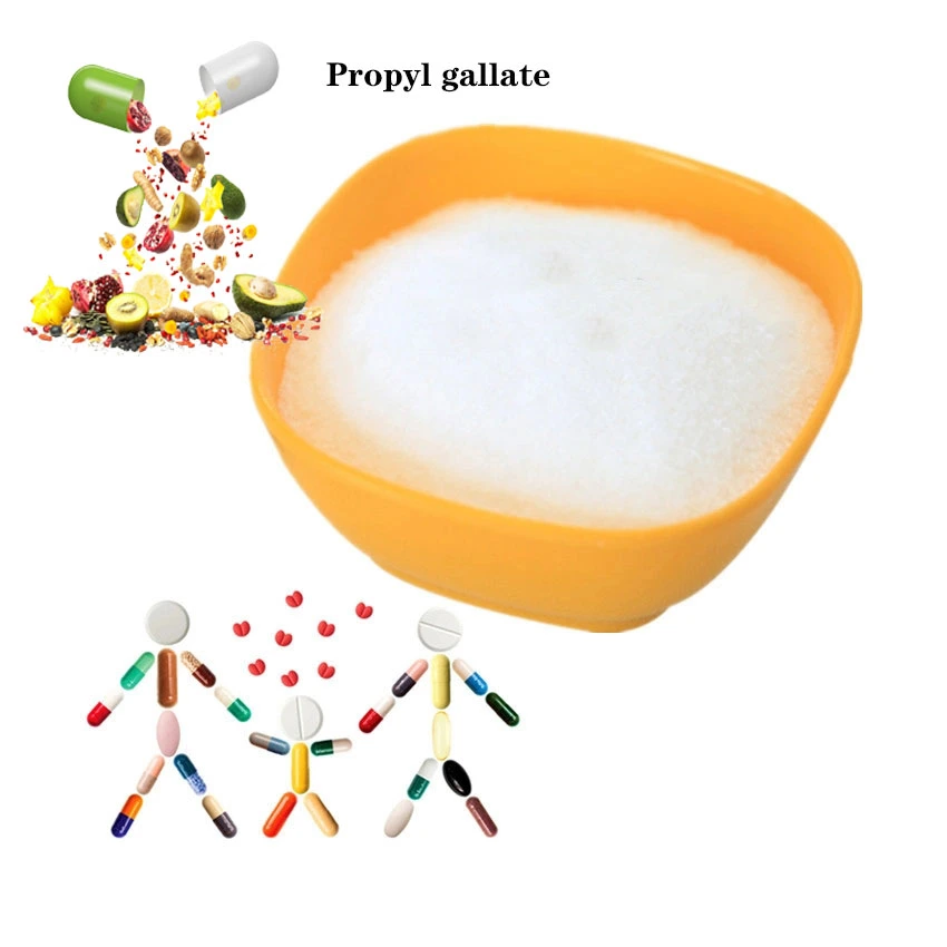 Factory Price Food Antioxidants Additives Propyl Gallate Powder CAS 121-79-9 Propyl Gallate