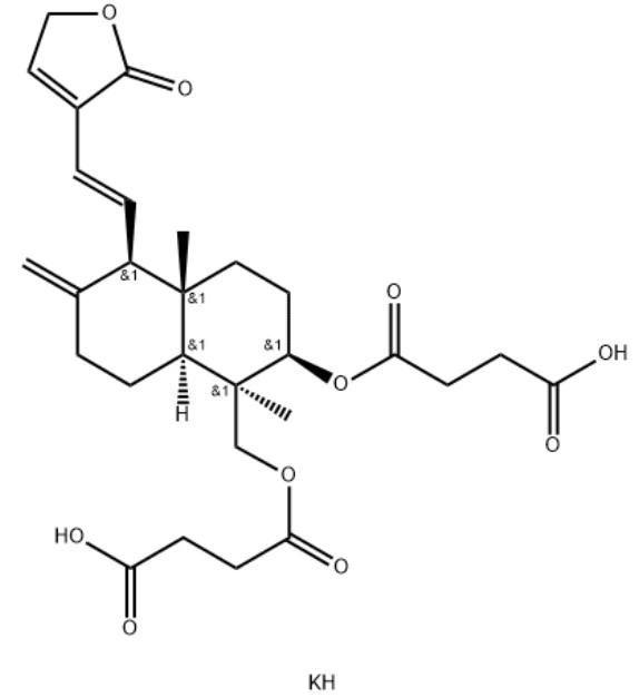 CAS 76958-99-1 Potassium Dehydroandrograpolide Succinate Chuanhuning Andrographolide