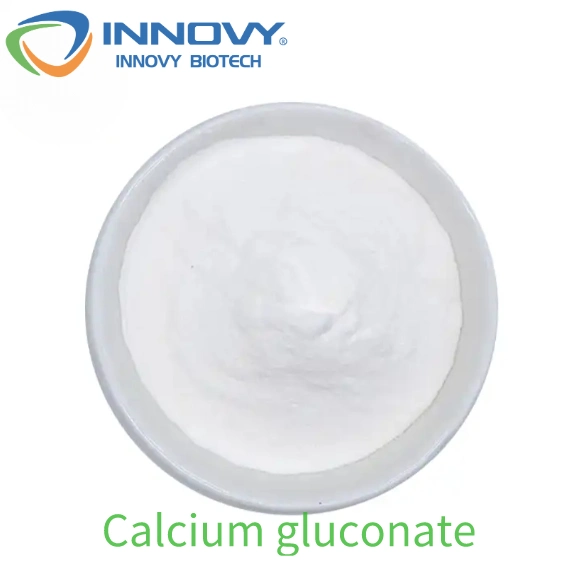High Purity Calcium Gluconate 99% Food Additive Calcium Gluconate Powder CAS 299-28-5