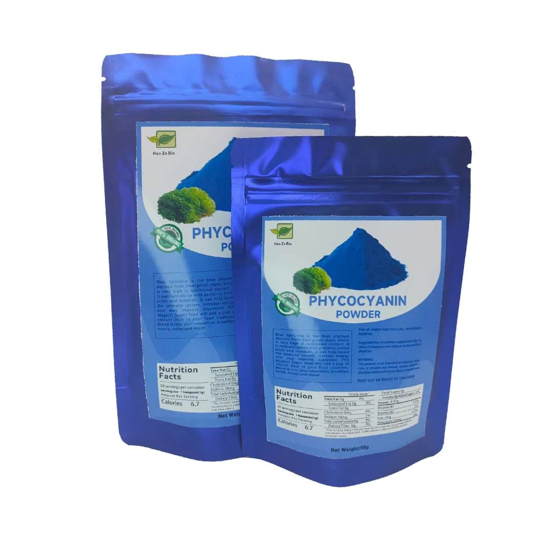 High Quality Blue Spirulina Extract Phycocyanin E6 E18 E25 E40 Blue Spirulina Powder