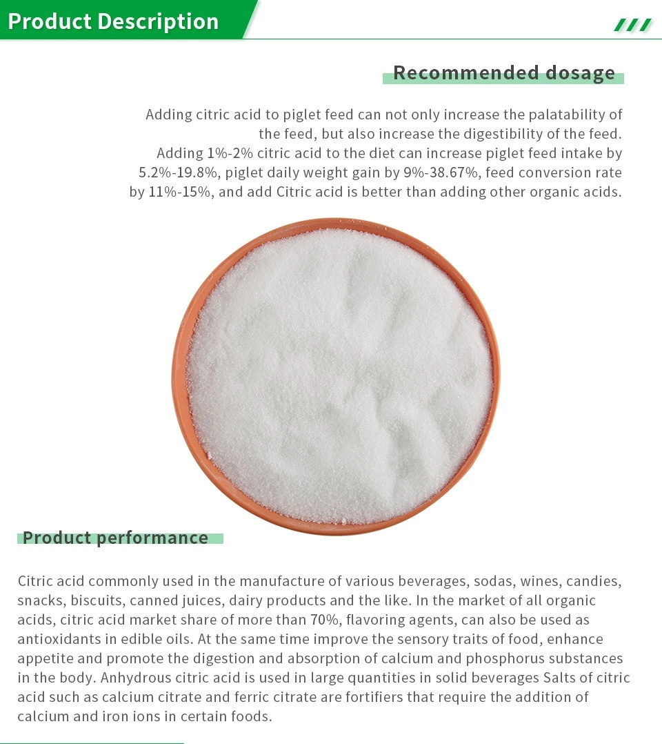 Good Price Citric Acid Monohydrate/Citric Acid Anhydrous/Sodium Citrate