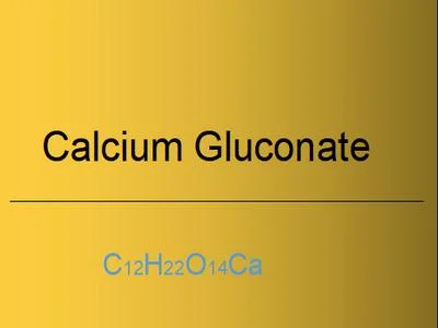 . Magnesium Gluconate, Zinc Gluconate, Calcium Gluconate