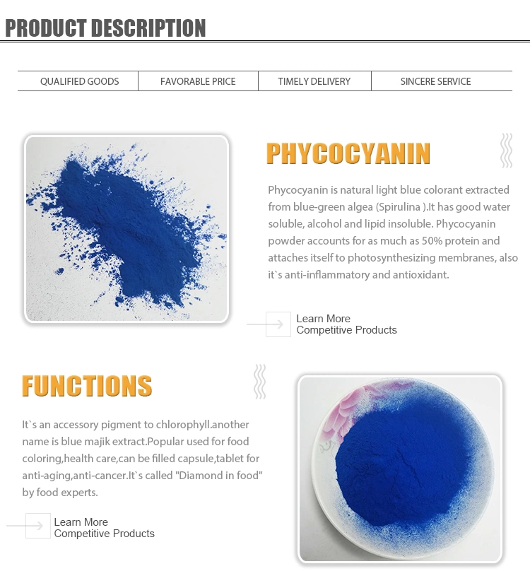 Food Grade Algae Phycocyanin Blue Pigment Phycocyanin