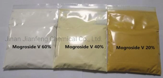 Sweeterner Monk Fruit Extract Mogroside Powder Monk Fruit Powder Mv20% Mv30% Mv40% Mv50% Mv60% CAS 88901-36-4