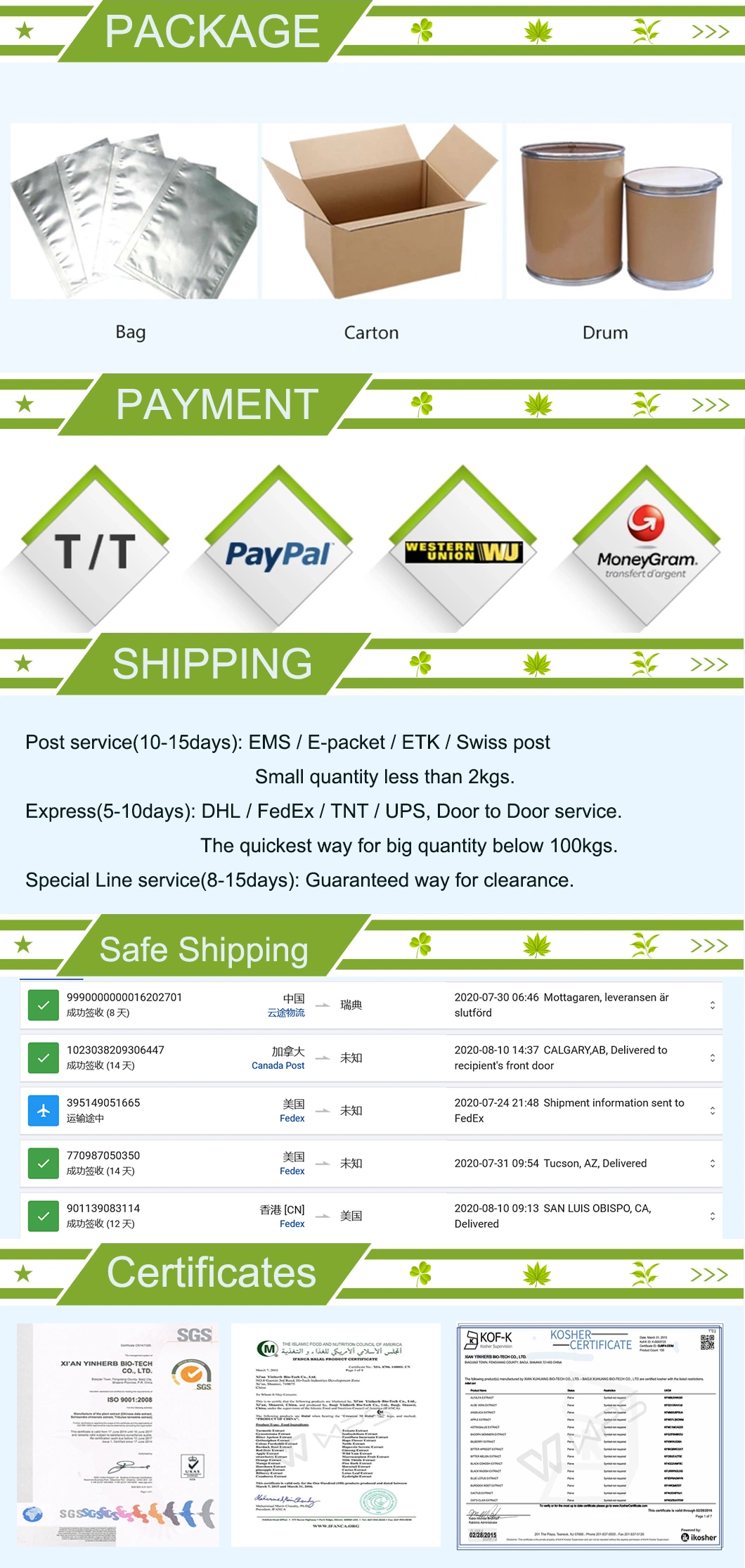 Yinherb Lab Hot Sale N-Acetyl-L-Cysteine Ethyl Ester CAS 59587-09-6