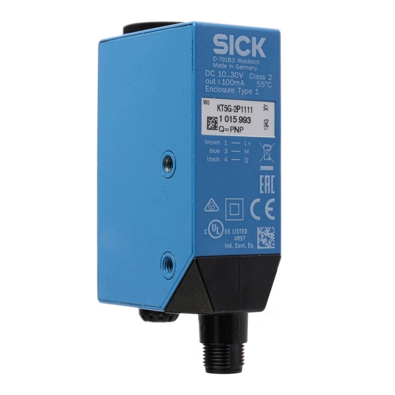 New-Original Sick-Kt5g-2p1111 Contrast-Sensors 10mm-Green LED-PNP 100mA-10 to-30VDC IP67-4-Pin Male-Connector Good-Price