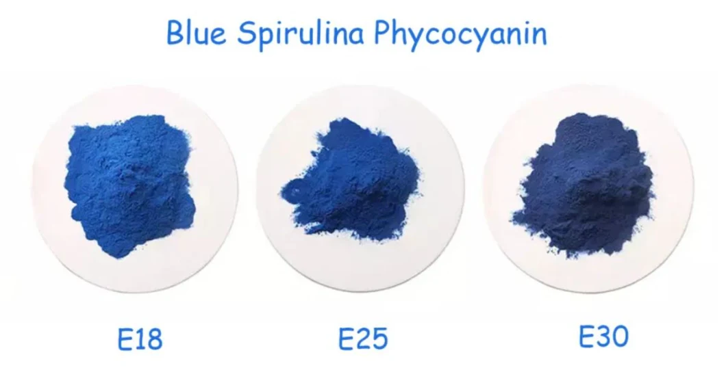 E. K Herb Natural C-Phycocyanin E18 Blue Pigment Blue Spirulina Powder Phycocyanin