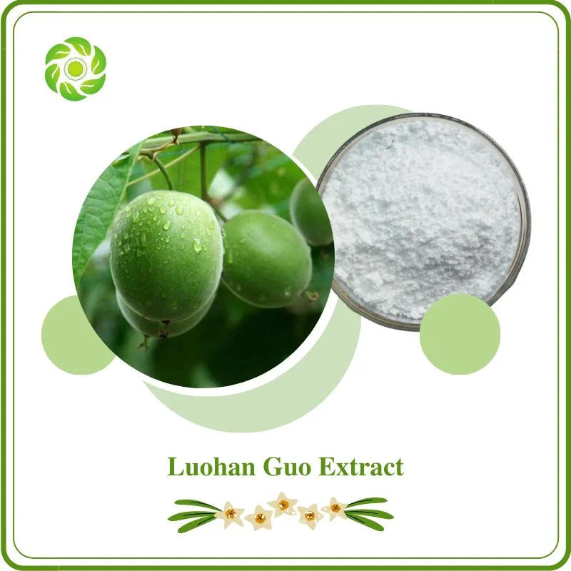 100% Natural Herb Luohan Guo Extract 10%-95% Mogrosides 10%-50% Mogroside V Organic Sweetener Monk Fruit Pharmaceutical Grade Food Grade Luohan Guo Extract