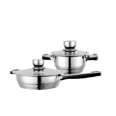 Enamel Non Stick Induction Deep Frying Pan Saute Pans Cookware Stainless Steel Frypan for Factory Direct Sale