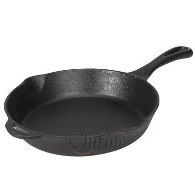  Customized BBQ Grill Cookware Frying Pan Sand Cast Iron Pan