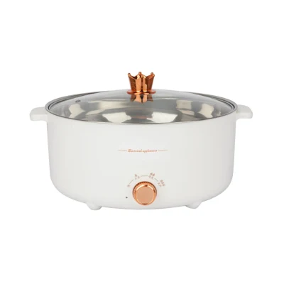 Electric Cook Pot 3.8L Portable Saucepan Multi Function Frying Pan Multicooker with Steamer Home Hot Pot Nonstick Pans