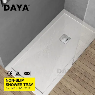  2021 New Resin Stone Cast Bathroom Shower Pan Corner Walk in Shower Base Bathtub Base
