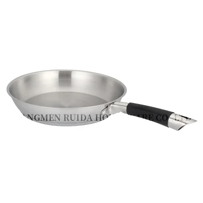 Big Capacity Stainless Steel Fry Pan Skillet with Copper Painting