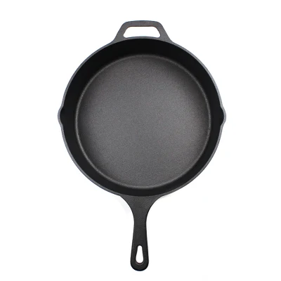  Pre-Seasoned Cheap Custom Round Cookware Deep Frying Pan Cast Iron Skillet