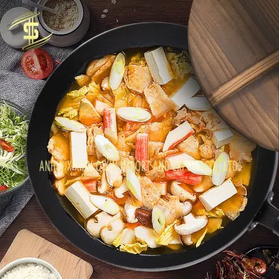  Hand-Made Wok Household Uncoated Non-Stick Pan Forged by Hand