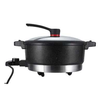 Multifunctional Frying Pan Electric Baking Pan Cooking 1600W Large Capacity Skillet
