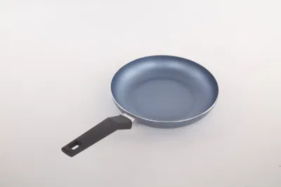  OEM Cookware Non-Stick Coating Blue Cooking Frying Pans with Spiral Induction Base