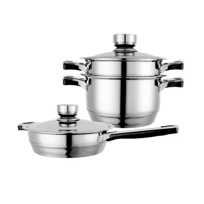 Enamel Non Stick Induction Deep Frying Pan Saute Pans Cookware Stainless Steel Frypan for Factory Direct Sale