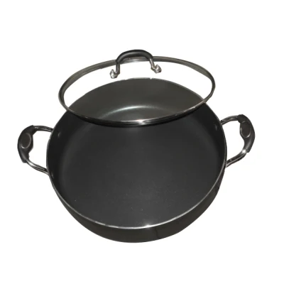 Easy to Store Large Nonstick Fish Beef Roast Skillet with See Through Glass Lid