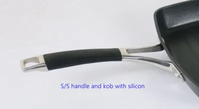 2 Layers Non-Stick Coating Ceramic Forged Alu Grill Griddle Skillet