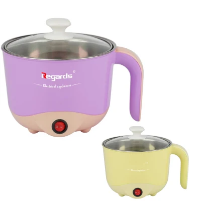  Hot Sell Kitchen Appliance Portable Electric Cooking Pot Multi-Purpose Non-Stick Stainless Steel Soup Pot Mini Electric Skillet