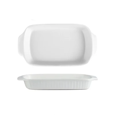  Colorful Ceramic Non-Stick Rectangular Baking Pan with Handle