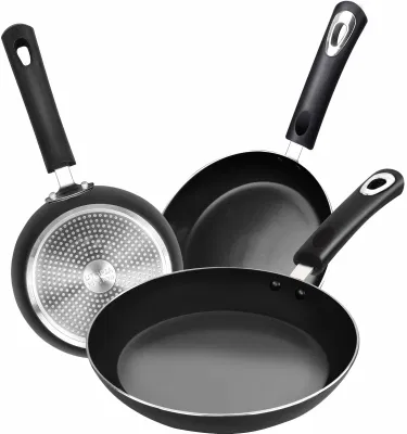 3 Piece Induction Bottom 8 to 11 Inches Kitchen Nonstick Frying Pan-Set