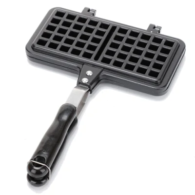  Non-Stick Aluminum Stovetop Double Mini Waffle Baking Pan Mi25591