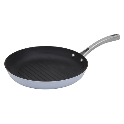  Hot Sale Lightweight Cast Iron Griddl Nonstick Round Cooking Enamel Skillet Chef Steak Cookware Grill Frypan 24/28cm