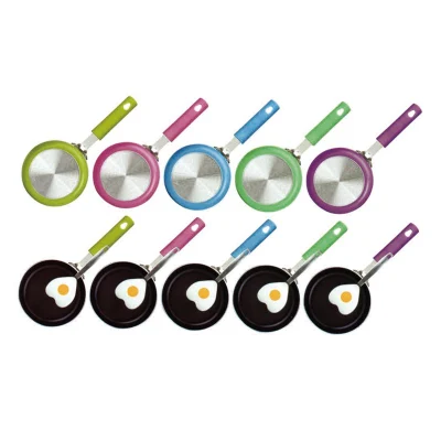  Eco-Friendly Mini Nonstick Frying Pan with Silicone Handle