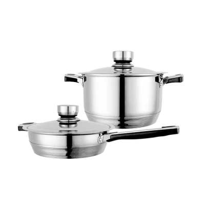 Enamel Non Stick Induction Deep Frying Pan Saute Pans Cookware Stainless Steel Frypan for Factory Direct Sale