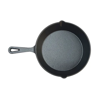  Outdoor Camping Hiking Home Kitchen Cooking Steak Deep Frying Pan Pre-Seasoned Cast Iron Fry Pan Skillet Cast Iron Skillet