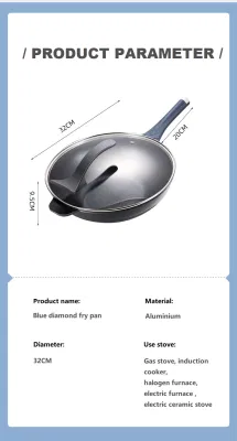 Multifunctional Non-Stick Wok with Steamer Basket 32cm