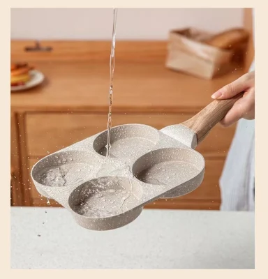 Custom Non-Stick Egg Skillet Heart-Shaped Granite Pancake Pan Egg Multipurpose Skillet