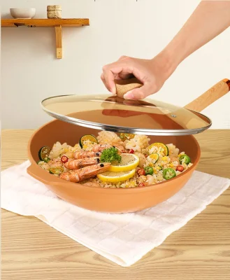  Marble Cookware 32cm Non-Stick Maifan Stone Deep Induction Skillet