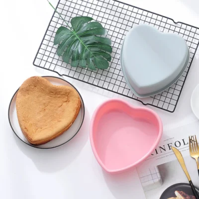 Silicone Non-Stick Cake Molds Heart Baking Pans Mi26084