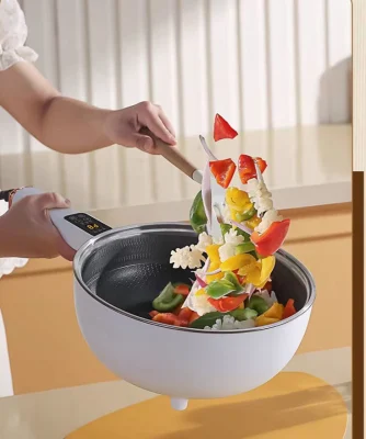  Smart Cooker Hot Pot Electric Sauce Pan Cooking Pot Electric Skillet