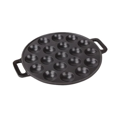 15/19 Holes Takoyaki Pan Cast Iron Cake Pan Waffle Pancake Crepe Pan