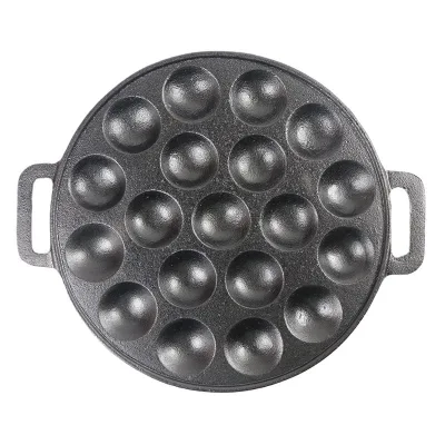 15/19 Holes Takoyaki Pan Cast Iron Cake Pan Waffle Pancake Crepe Pan
