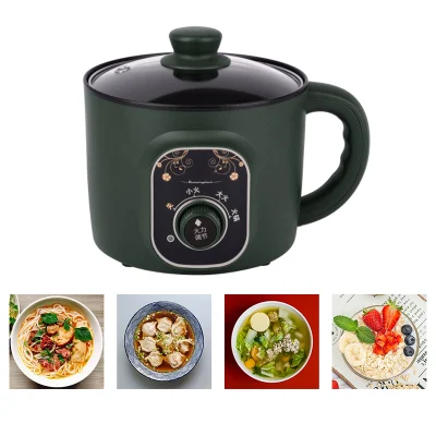 Portable Non-Stick Electric Cooker Portable Non-Stick Frying Pan with Steamer