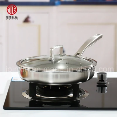 20cm Newest Design Non-Stick Titanium Stainless Steel Aluminum 3-Layer Frying Pan